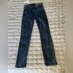 Rag & Bone Nina High Ankle Skinny Rise in Bridle Tra